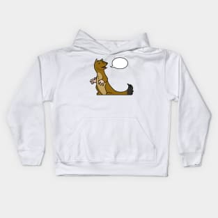 Compendium of Arcane Beasts and Critters - Gef the Talking Mongoose (textless) Kids Hoodie